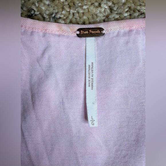 Free People Pink Floral Long Sleeve Dress - Picture 3 of 3